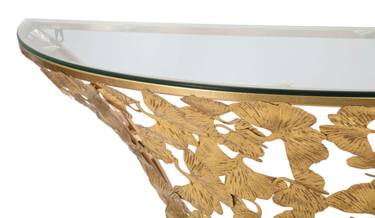 Console Da Muro Foglie Cm 120X40,5X37,2