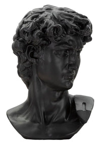 Scultura Testa Antica Nera Cm 44X35,5X60