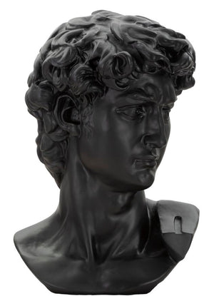 Scultura Testa Antica Nera Cm 44X35,5X60