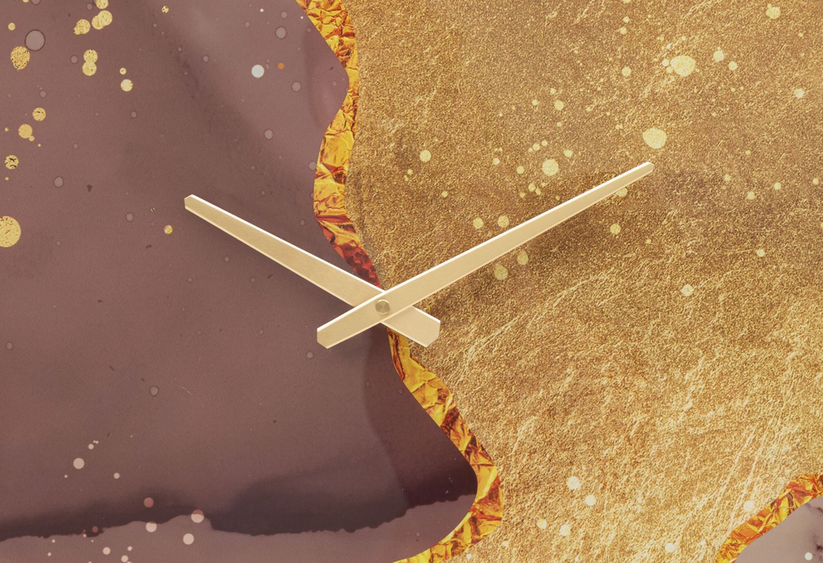 Orologio rotondo da parete in fibre di legno multicolore Ø cm 60x5