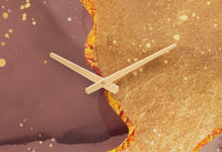 Orologio rotondo da parete in fibre di legno multicolore Ø cm 60x5