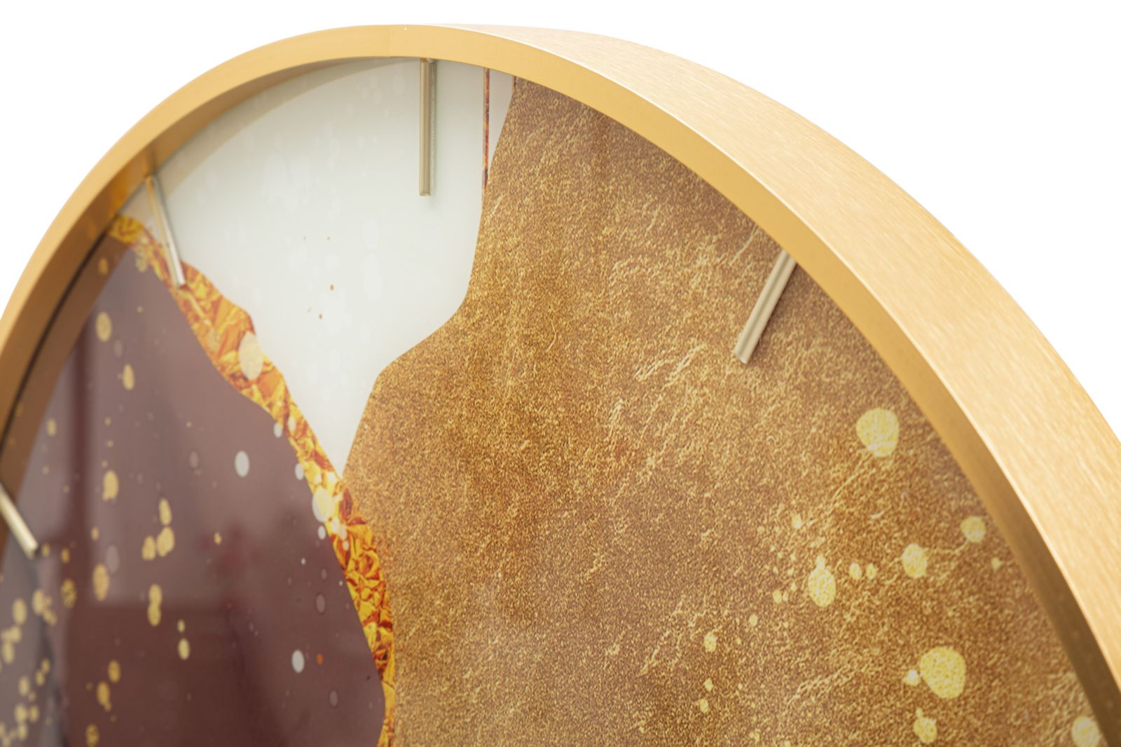 Orologio rotondo da parete in fibre di legno multicolore Ø cm 60x5