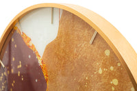 Orologio rotondo da parete in fibre di legno multicolore Ø cm 60x5