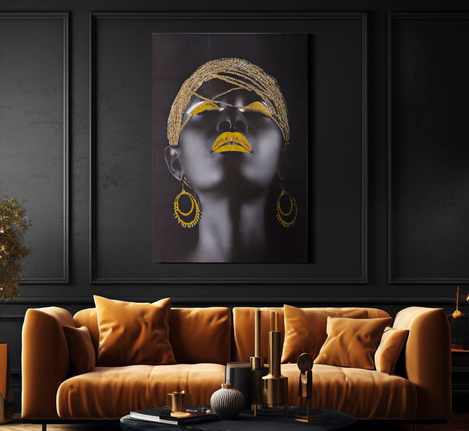 Stampa su tela con applicazioni multicolore cm 80x3,8x120