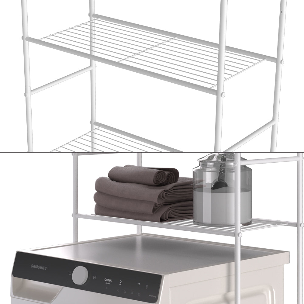 Vicco Mensola per lavatrice Bianco 66 x 162 cm