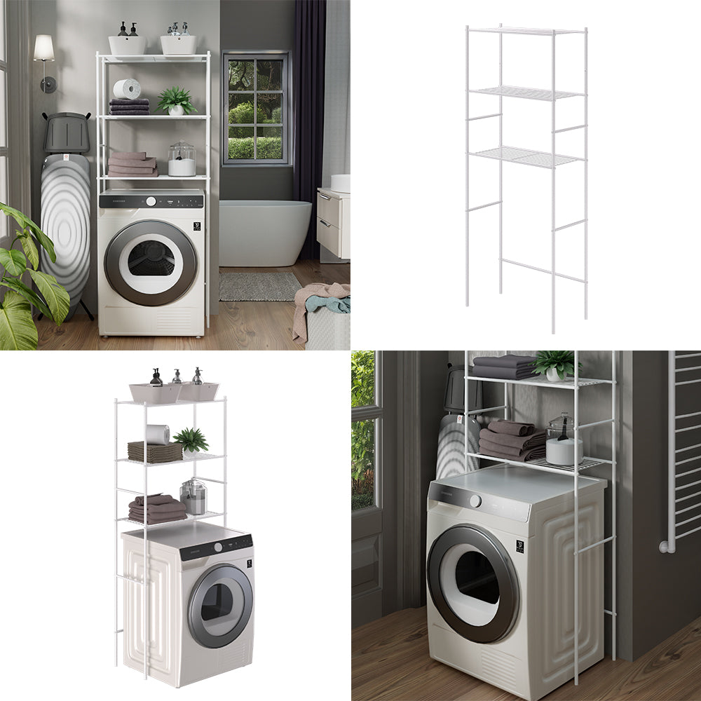 Vicco Mensola per lavatrice Bianco 66 x 162 cm