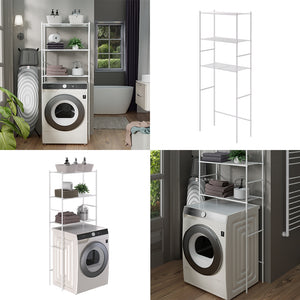 Vicco Mensola per lavatrice Bianco 66 x 162 cm