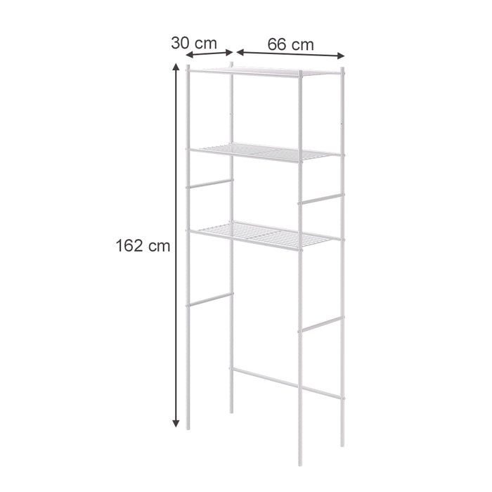 Vicco Mensola per lavatrice Bianco 66 x 162 cm