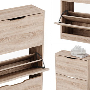 Vicco Scarpiera Sonoma 59 x 137 cm con 4 cassetti incernierati