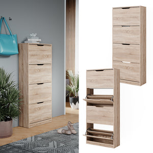 Vicco Scarpiera Sonoma 59 x 137 cm con 4 cassetti incernierati