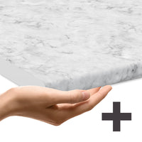 Vicco Cucina angolare completa Bianco/antracite lucido 267 x 167 cm , PL Marmo