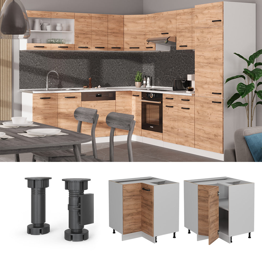 Vicco Mobile ad angolo cucina Quercia dorata 75.6 cm PL Rovere