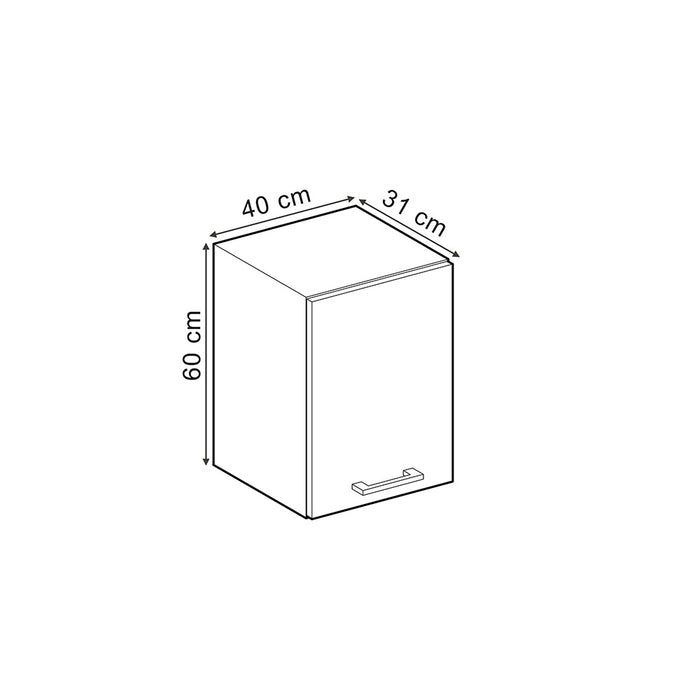 Vicco Pensile universale Grigio-blu 40 cm con ripiani aperti