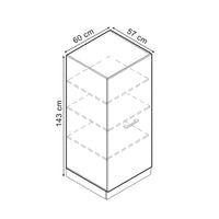 Vicco Mobile per forno da incasso Quercia dorata 60 cm