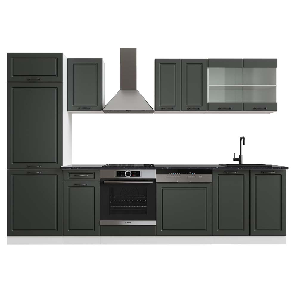 Vicco Cucina componibile Antracite casa di campagna/bianco 300 cm , PL Antracite