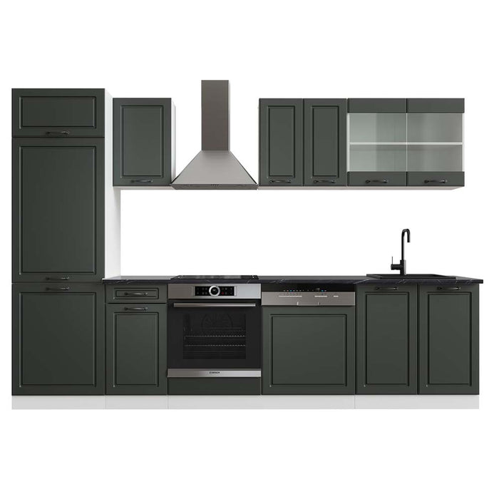 Vicco Cucina componibile Antracite casa di campagna/bianco 300 cm , PL Antracite