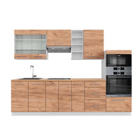 Vicco Cucina componibile Quercia dorata/bianco 280 cm , PL Rovere