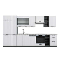 Vicco Cucina componibile Bianco casa di campagna/antracite 355 cm , PL Marmo