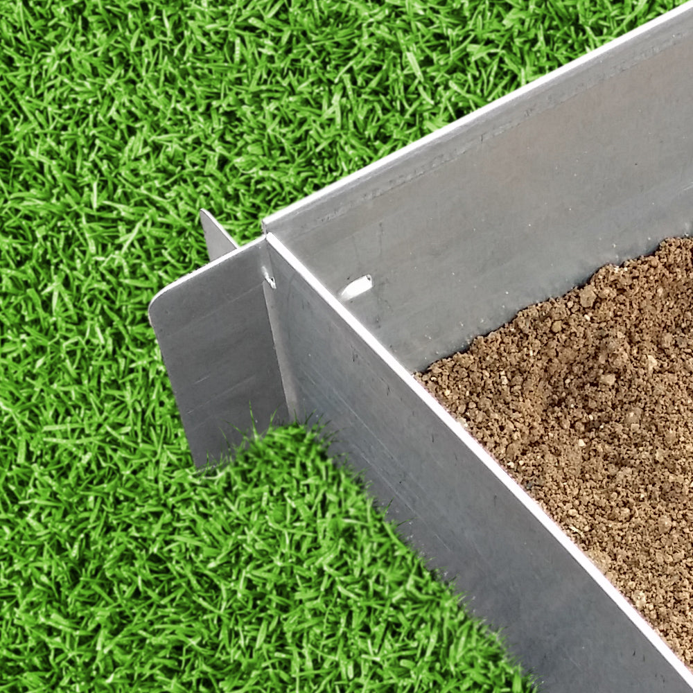 OK-Living Bordo del prato Argento 100 x 18 cm 10 metri