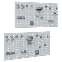 Vicco Armadio degli attrezzi Argento 144 x 1 cm Set di 2