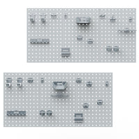 Vicco Armadio degli attrezzi Argento 144 x 1 cm Set di 2