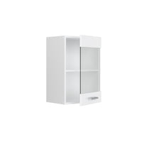 Vicco Pensile universale Bianco lucido 40 cm con anta in vetro