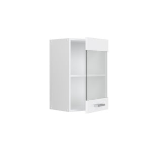 Vicco Pensile universale Bianco lucido 40 cm con anta in vetro