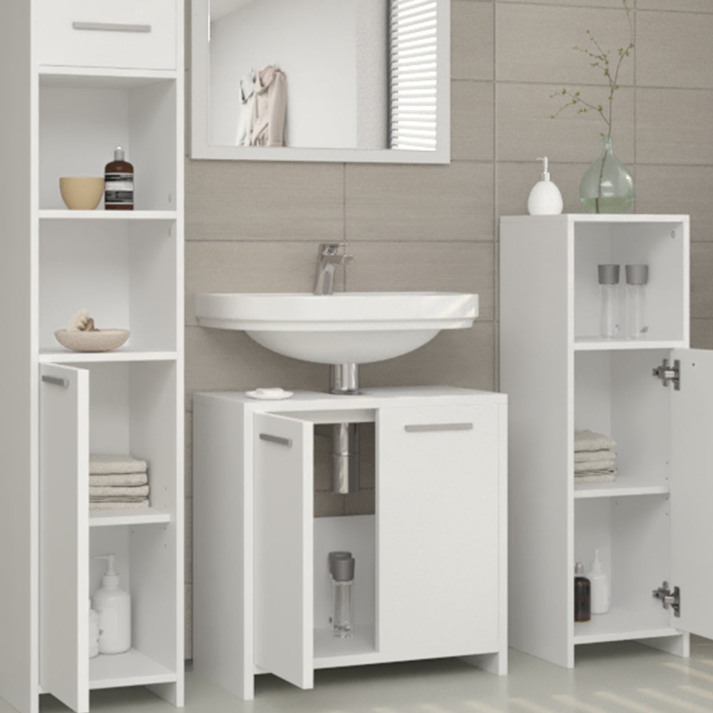 Vicco Set mobili bagno Bianco 2 parti