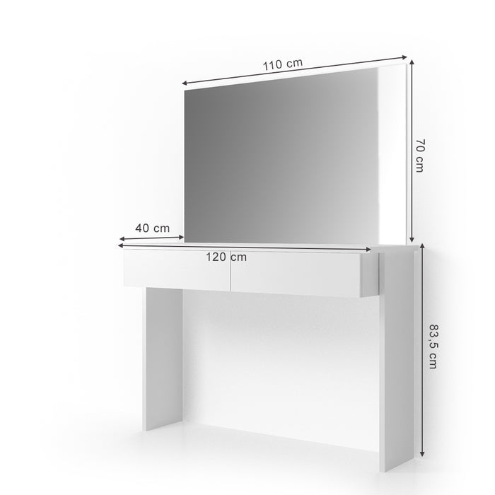 Vicco  Tavolo  da  toeletta  Bianco 120  cm