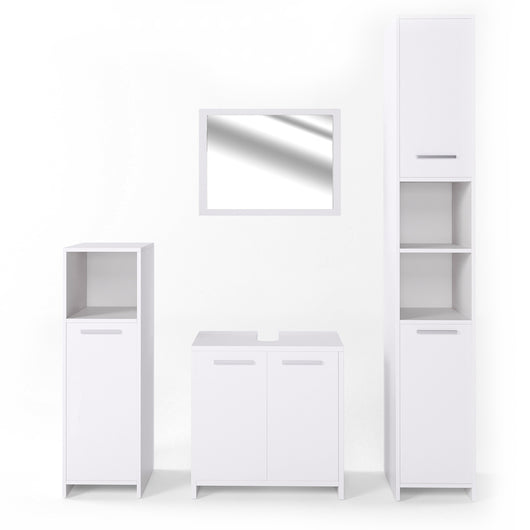 Vicco Set mobili bagno Bianco 4 parti