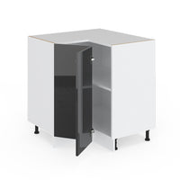 Vicco Mobile ad angolo cucina Antracite lucido 75.6 cm senza piano di lavoro