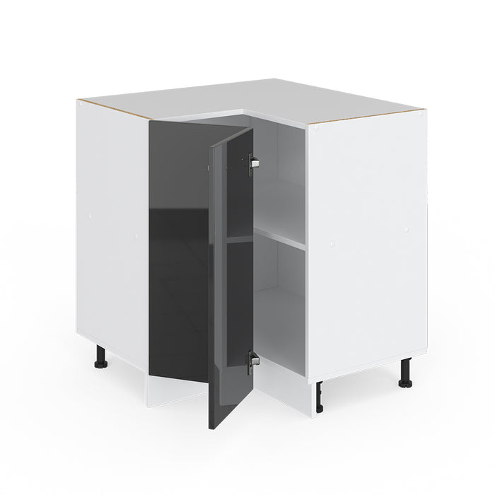 Vicco Mobile ad angolo cucina Antracite lucido 75.6 cm senza piano di lavoro