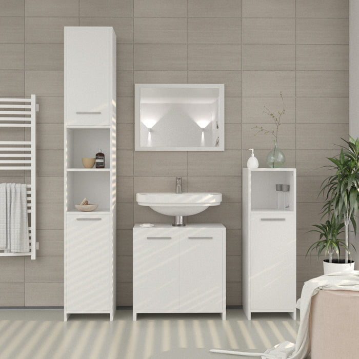 Vicco Set mobili bagno Bianco 2 parti