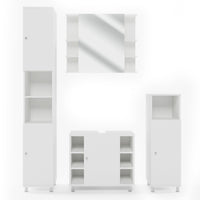 Vicco Set mobili bagno Bianco 4 parti