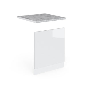 Vicco Pannello frontale Bianco lucido 60 cm , PL Marmo