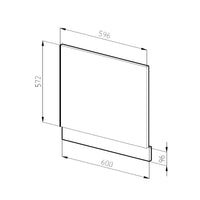 Vicco Pannello frontale Calcestruzzo 60 cm , PL Antracite