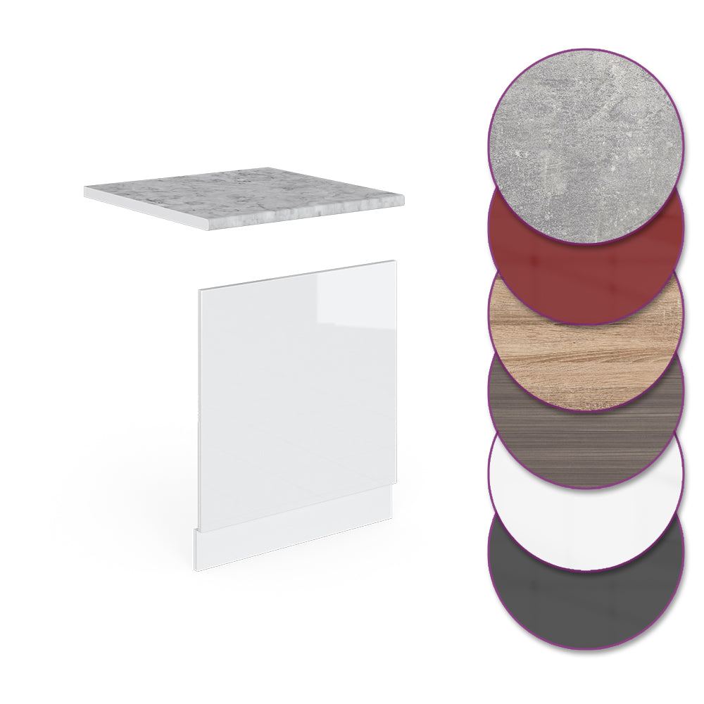 Vicco Pannello frontale Bianco lucido 60 cm , PL Marmo