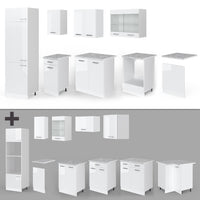 Vicco Cucina componibile Bianco lucido/bianco 300 cm , PL Antracite