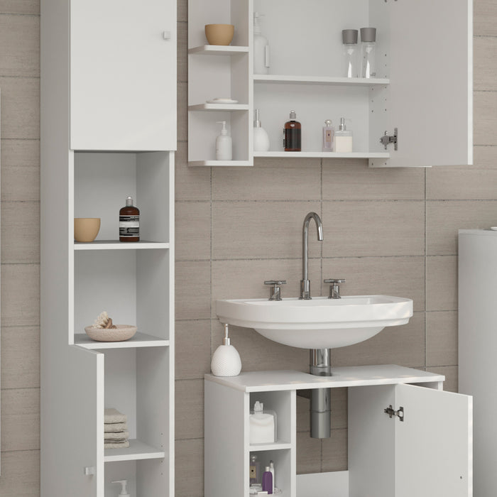 Vicco Set mobili bagno Bianco 4 parti