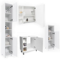 Vicco Set mobili bagno Bianco 4 parti