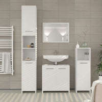 Vicco Set mobili bagno Bianco 3 parti, con colonna