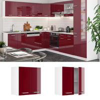 Vicco Pensile da cucina Rosso lucido 60 cm
