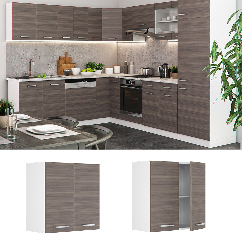 Vicco Pensile da cucina Grigio 60 cm