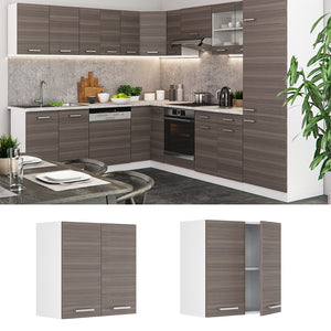 Vicco Pensile da cucina Grigio 60 cm