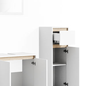 Vicco Set mobili bagno Bianco/Sonoma 3 parti