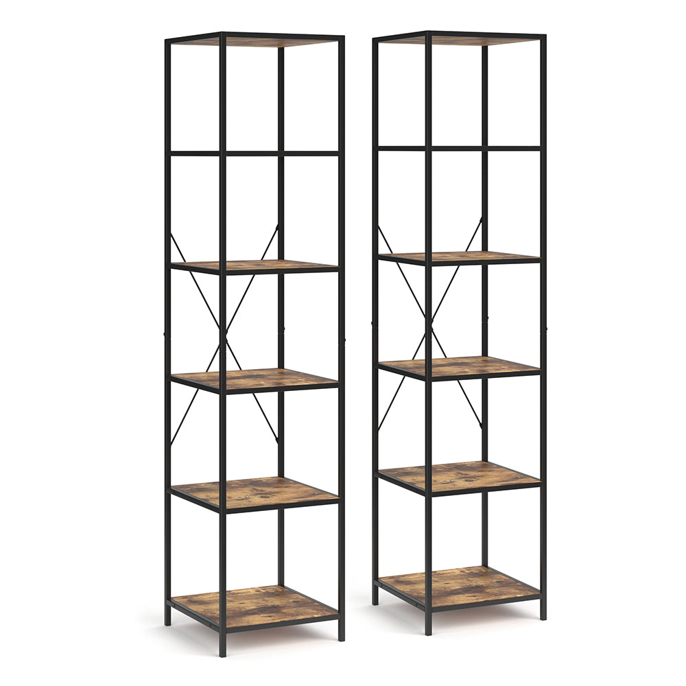 Vicco Divisorio per ambienti Legno antico 40 x 174 cm Set di 2