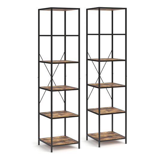 Vicco Divisorio per ambienti Legno antico 40 x 174 cm Set di 2