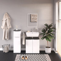 Vicco Set mobili bagno Bianco 3 parti