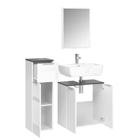 Vicco Set mobili bagno Bianco 3 parti