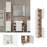 Vicco Set mobili bagno Sonoma 3 parti, con colonna